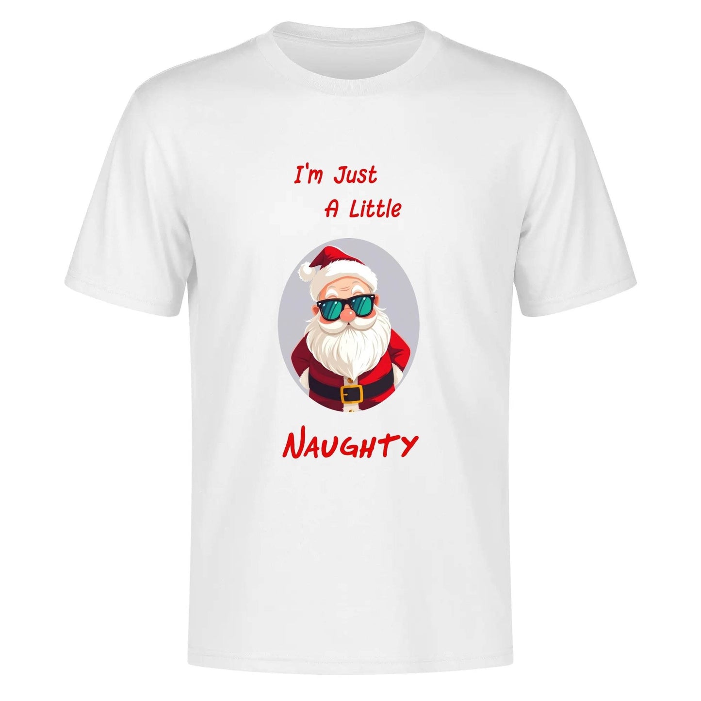 Naughty Santa Men's Cotton T-Shirt - DeRose Seasonal