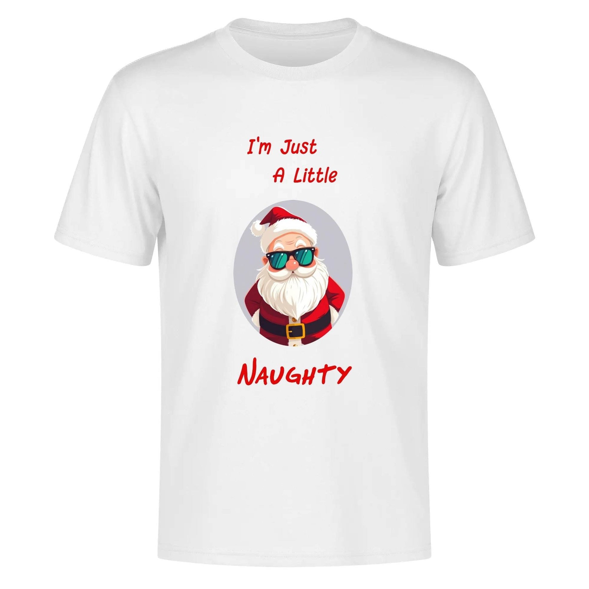 Naughty Santa Men's Cotton T-Shirt - DeRose Seasonal
