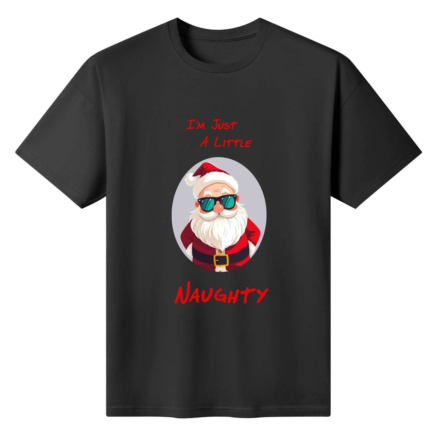 Naughty Santa Women's Cotton T-Shirt - DeRose Seasonal