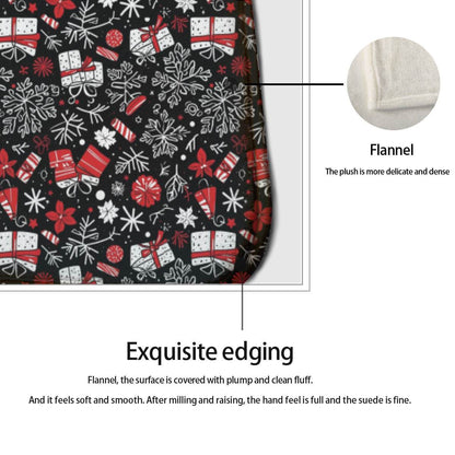 Non-slip two-piece M kitchen mat | Flannel - presents1-1 - DeRose Seasonal