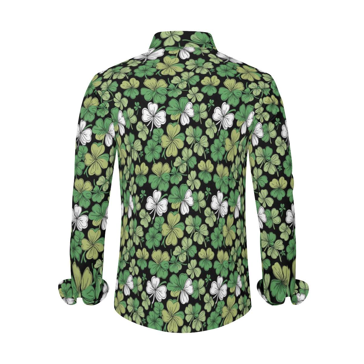 Clover Patch Men's Classic Long-Sleeved Shirt | Polyester - DeRose Seasonal
