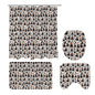 Witches Bathroom Four-Piece Set(Shower Curtain + Toilet Cover Mat + Toilet Foot Mat + Floor Mat)| Polyester - DeRose Seasonal