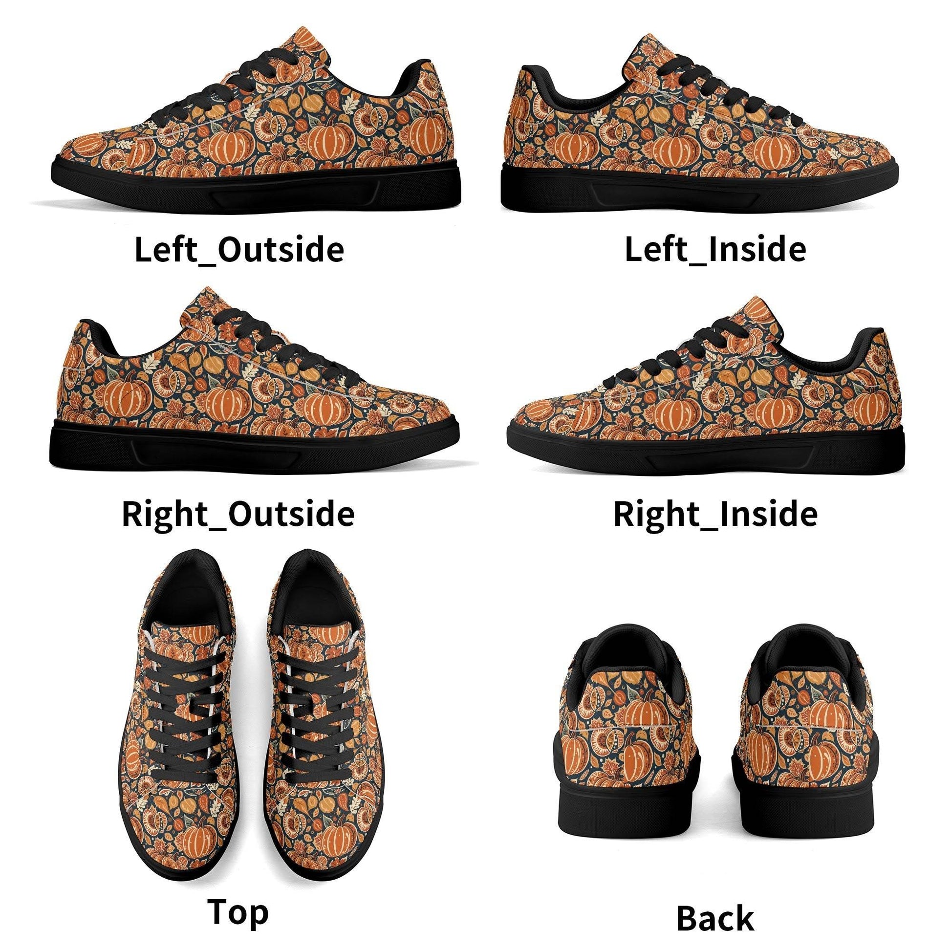 Original Pumpkin Patch Adult Lightweight Brand Low Top Leather Shoes - DeRose Seasonal