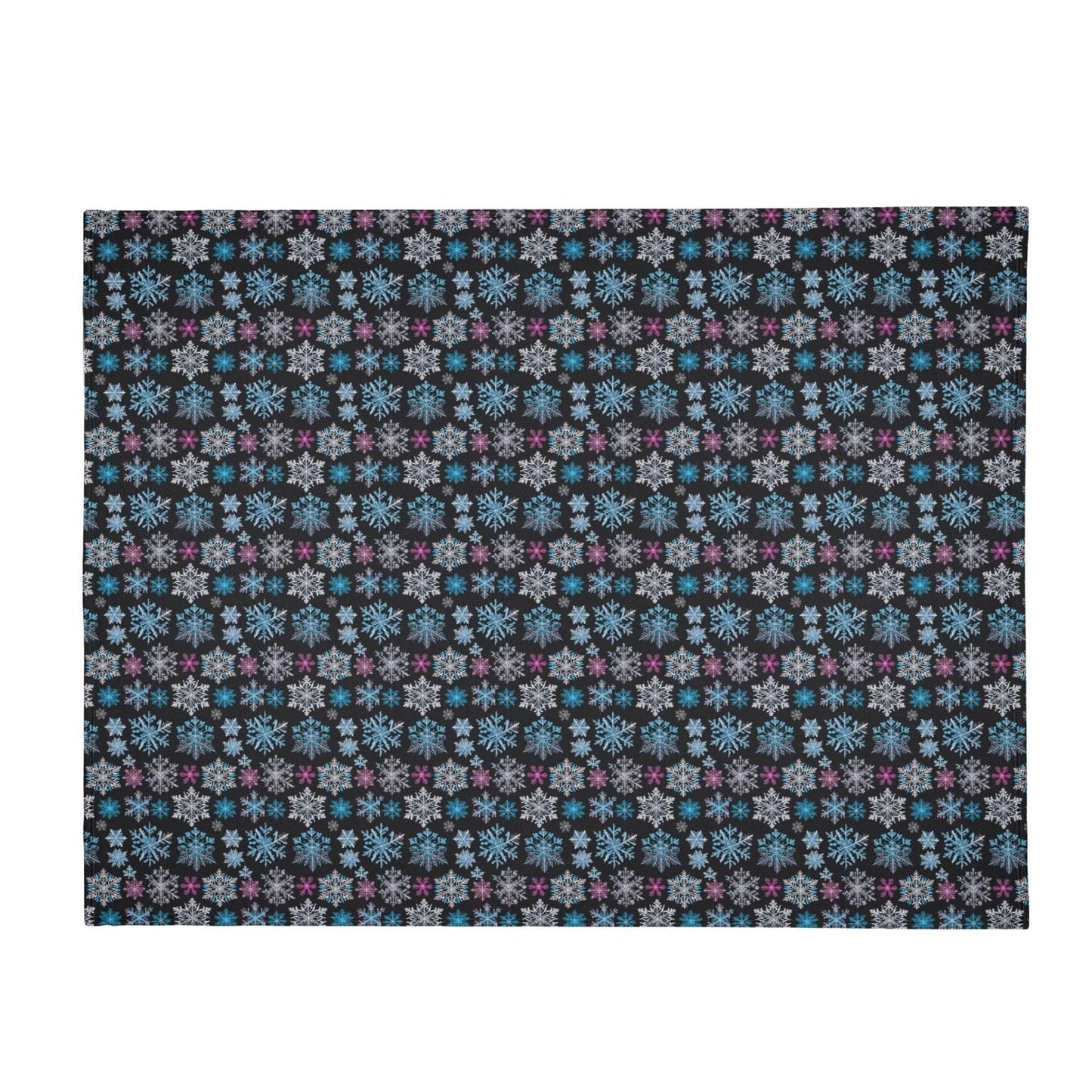 Party Snowflake Flannel Breathable Blanket 4 Sizes - DeRose Seasonal