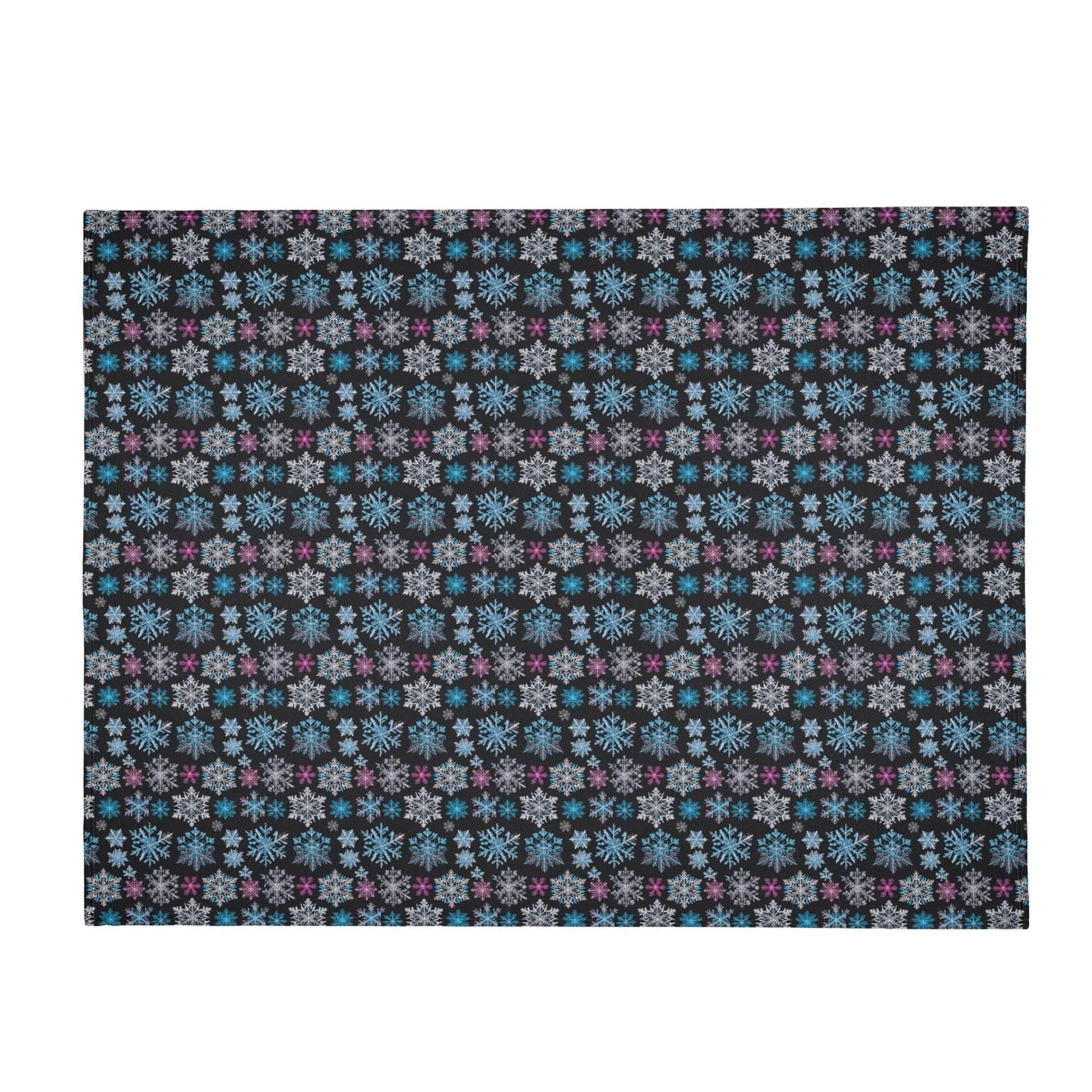 Party Snowflake Flannel Breathable Blanket 4 Sizes - DeRose Seasonal