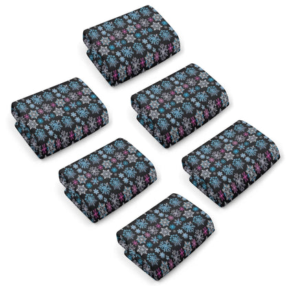 Party Snowflake Hand Towels (6 Pcs) - DeRose Seasonal
