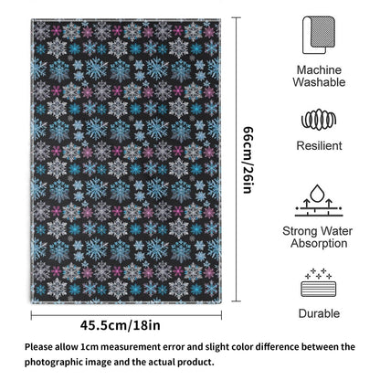 Party Snowflake Hand Towels (6 Pcs) - DeRose Seasonal
