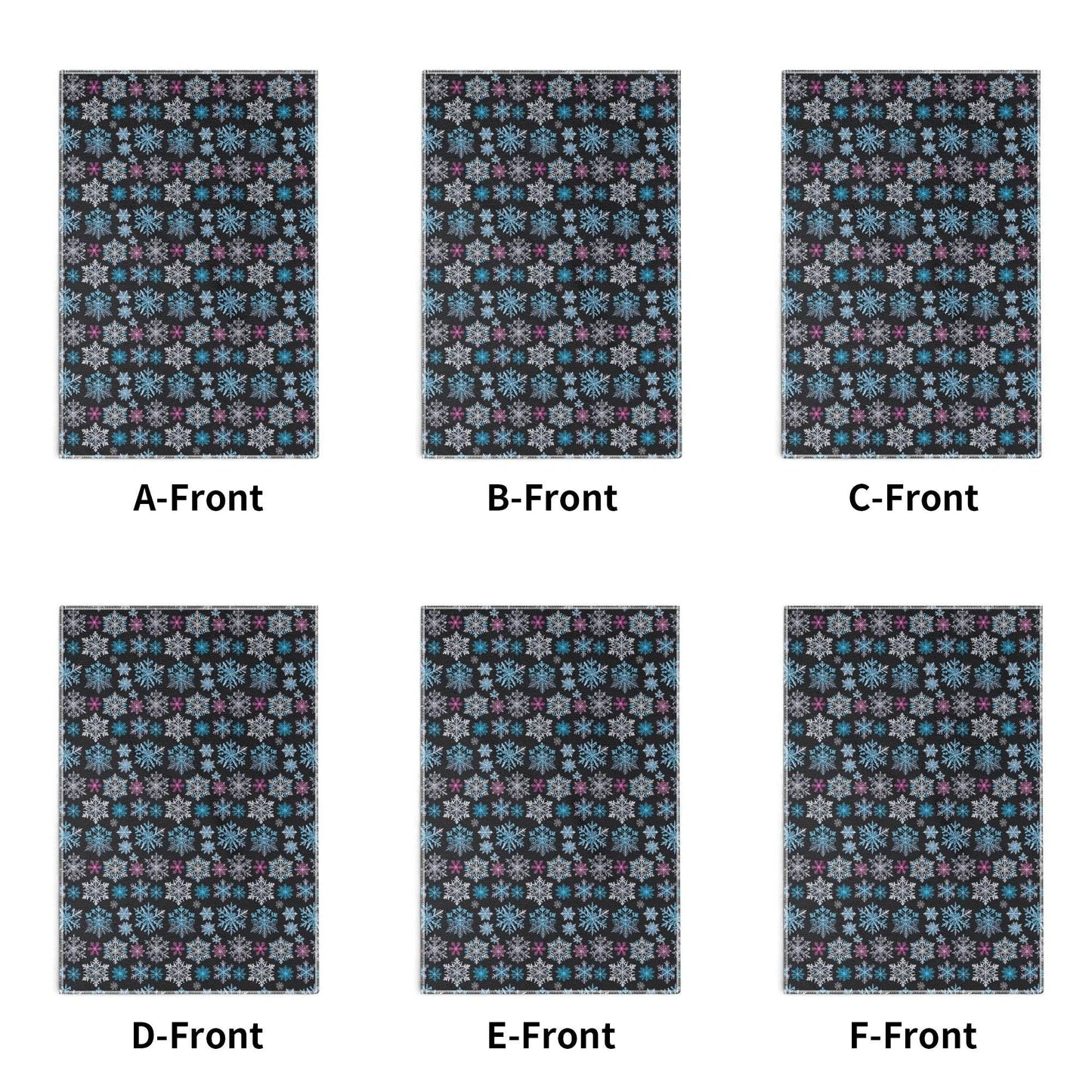 Party Snowflake Hand Towels (6 Pcs) - DeRose Seasonal