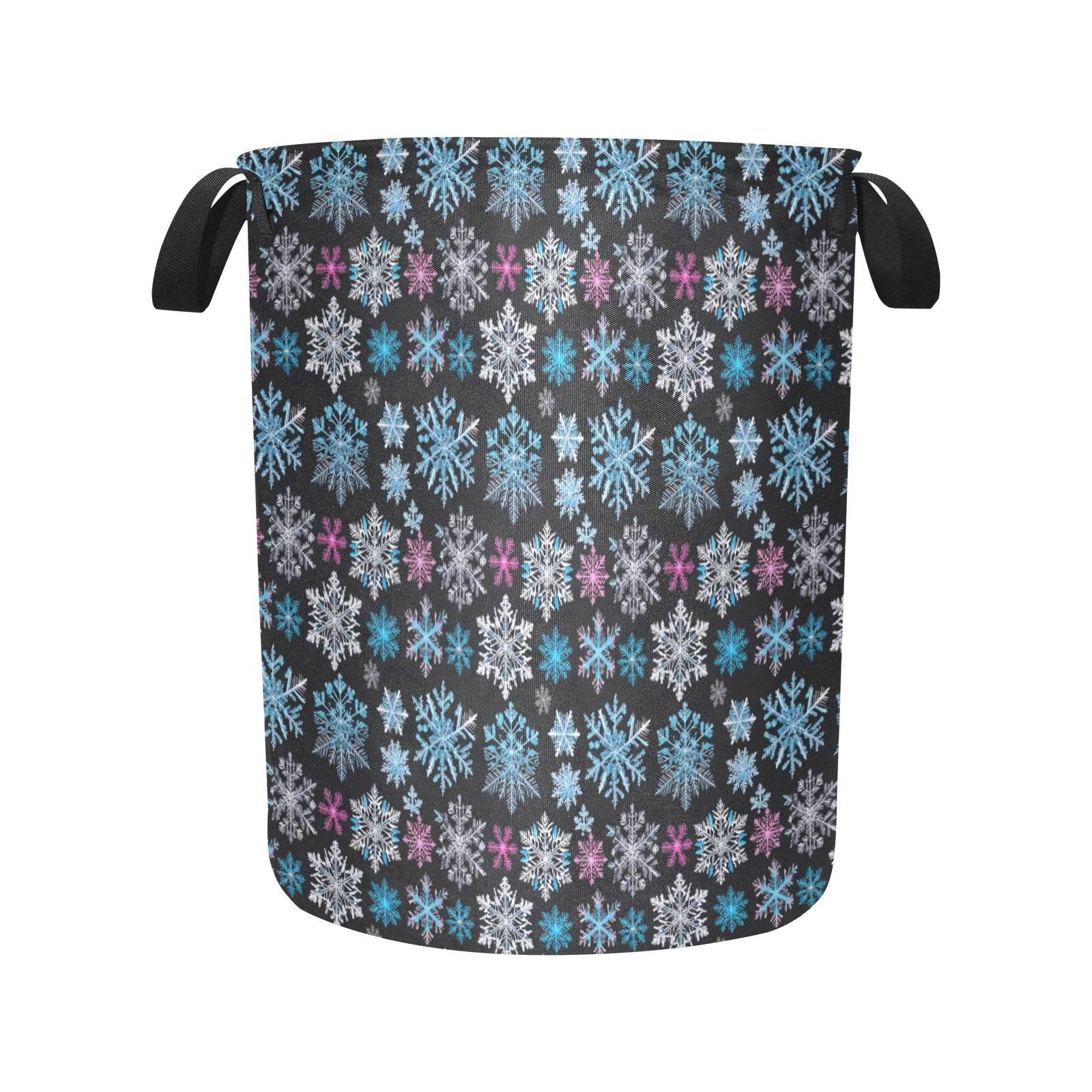Party Snowflake Polyester Laundry and Blanket Basket - DeRose Seasonal