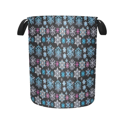 Party Snowflake Polyester Laundry and Blanket Basket - DeRose Seasonal