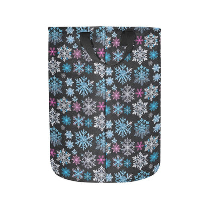 Party Snowflake Polyester Laundry and Blanket Basket - DeRose Seasonal