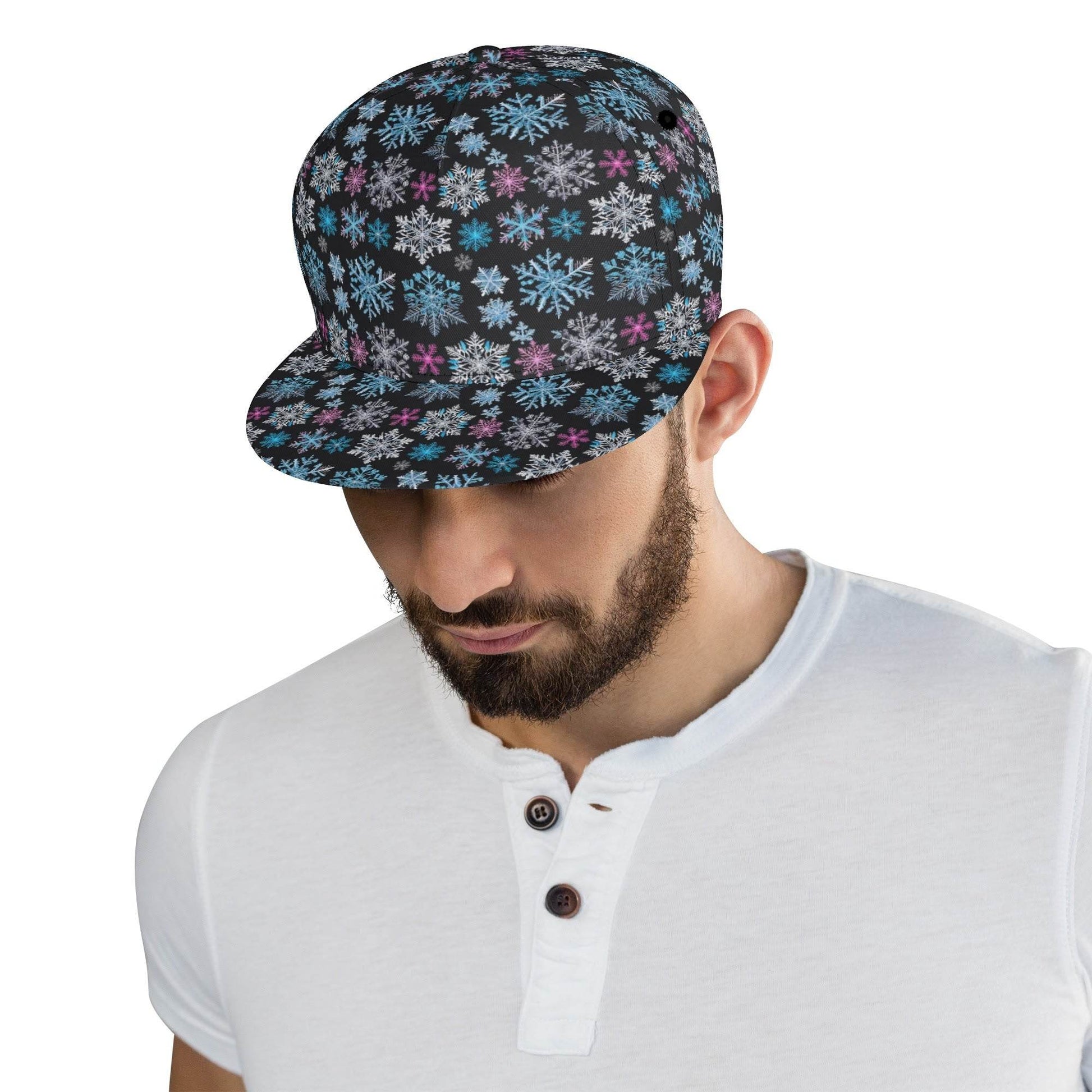 Party Snowflake Unisex Classic Snapbacks - DeRose Seasonal