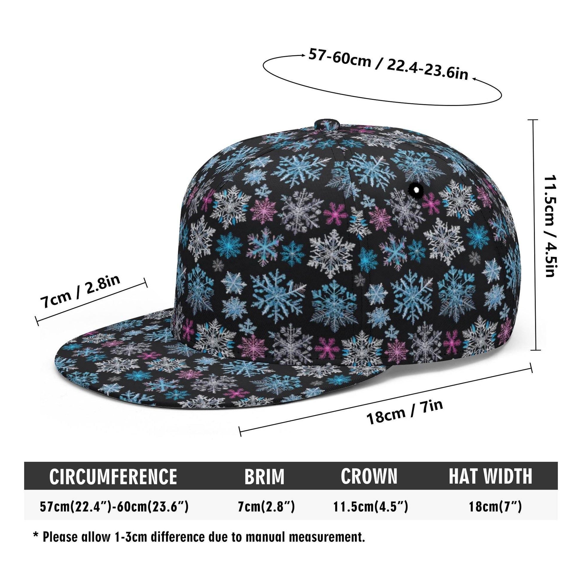 Party Snowflake Unisex Classic Snapbacks - DeRose Seasonal