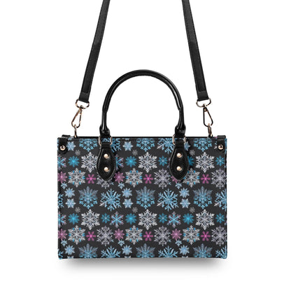 Party Snowflakes Luxury Women Leather Handbag (3 sizes) - DeRose Seasonal