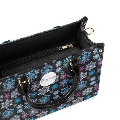Party Snowflakes Luxury Women Leather Handbag (3 sizes) - DeRose Seasonal
