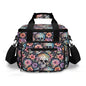 Pastel Floral and Skulls Insulated Leakproof Cooler Bag Lunch Box - DeRose Seasonal