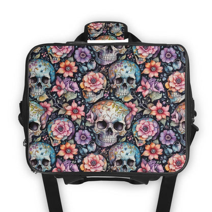 Pastel Floral and Skulls Insulated Leakproof Cooler Bag Lunch Box - DeRose Seasonal