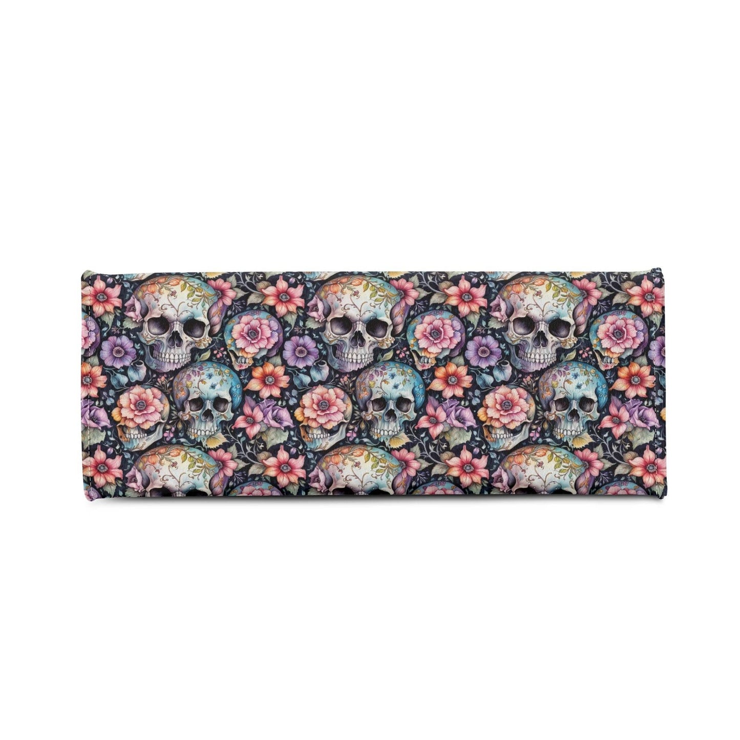 Pastel Floral and Skulls Luxury Women's Leather Handbag - DeRose Seasonal