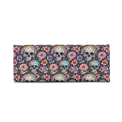 Pastel Floral and Skulls Luxury Women's Leather Handbag - DeRose Seasonal