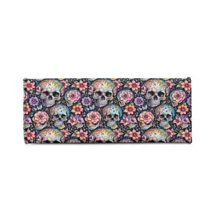 Pastel Floral and Skulls Luxury Women's Leather Handbag - DeRose Seasonal