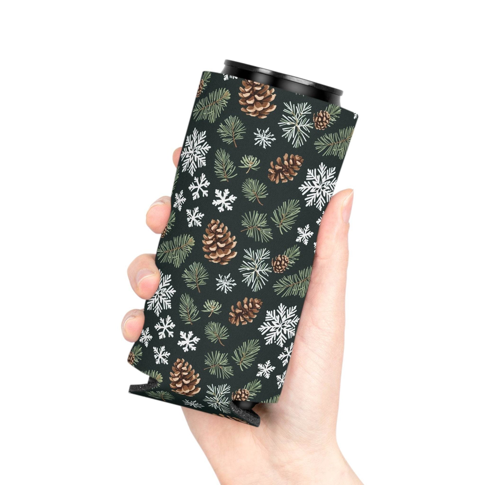 Snowflake Pine Can Cooler BOGO 50% off - DeRose Seasonal