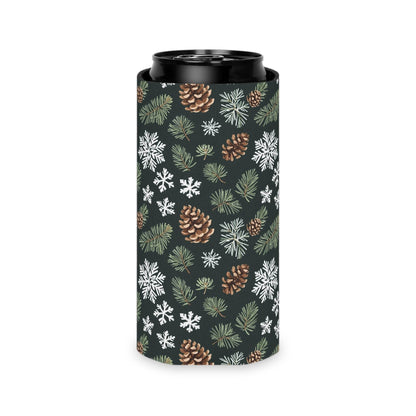 Snowflake Pine Can Cooler BOGO 50% off - DeRose Seasonal