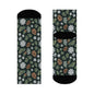 Snowflake Pine Polyester Christmas Crew Socks 3 sizes - DeRose Seasonal