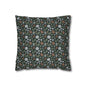 Snowflake PIne Spun Polyester Square Pillowcase - DeRose Seasonal