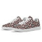 Pink Hearts Adult Lightweight Brand Low Top Leather Shoes - DeRose Seasonal