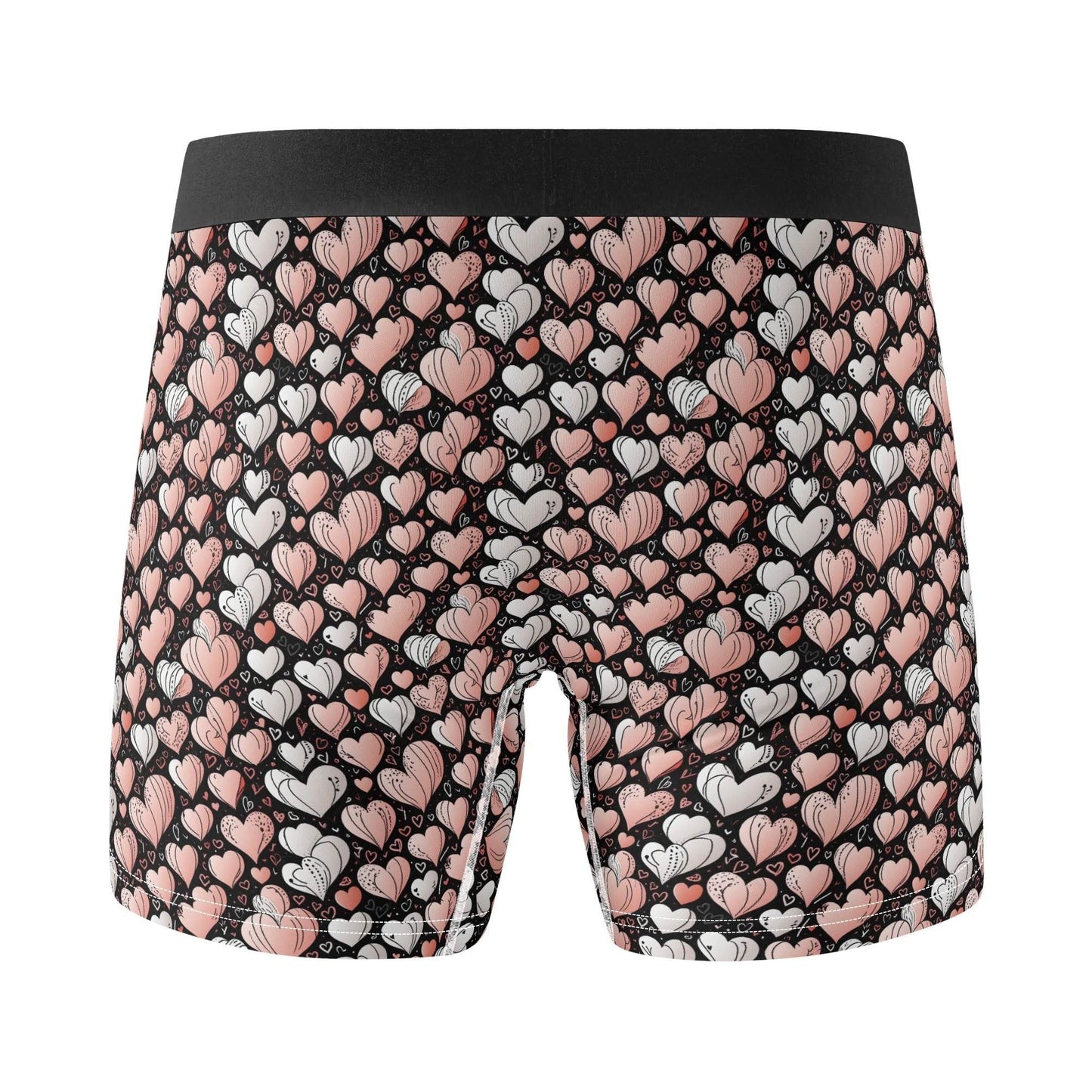 Pink Hearts Men's Classic Stretch Trunks & Underwear - DeRose Seasonal