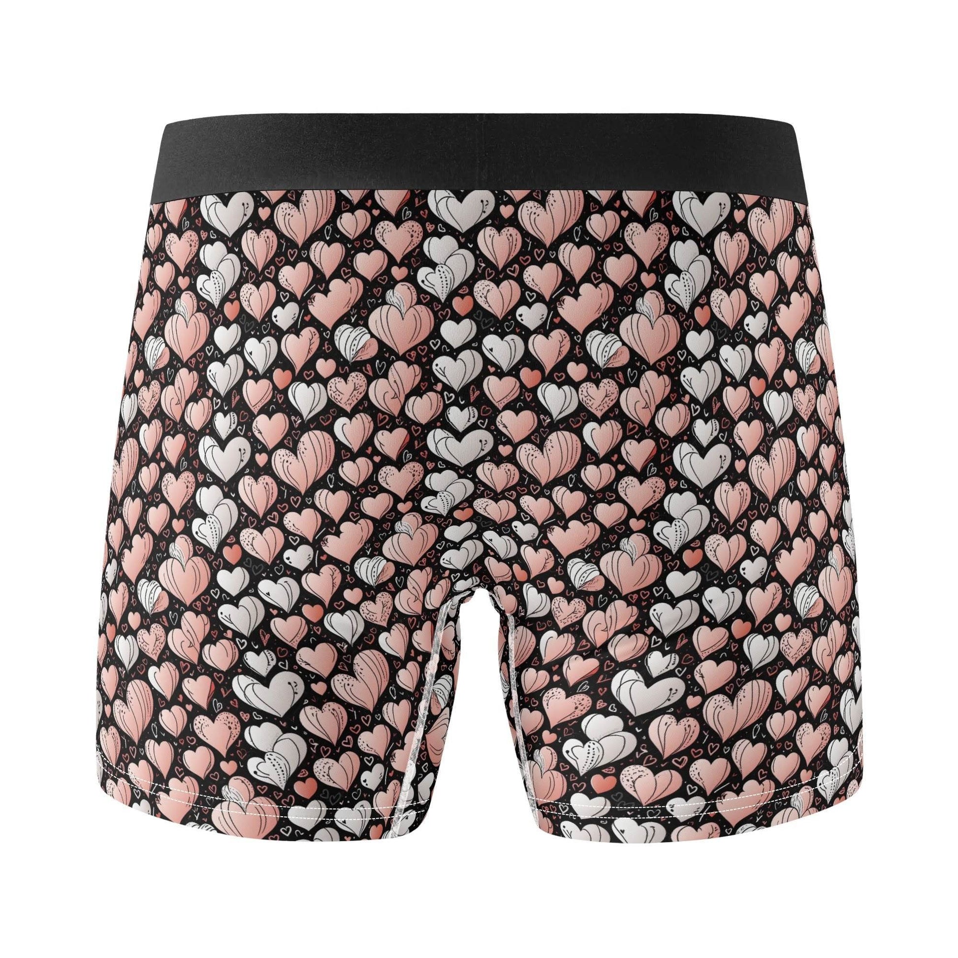 Pink Hearts Men's Classic Stretch Trunks & Underwear - DeRose Seasonal