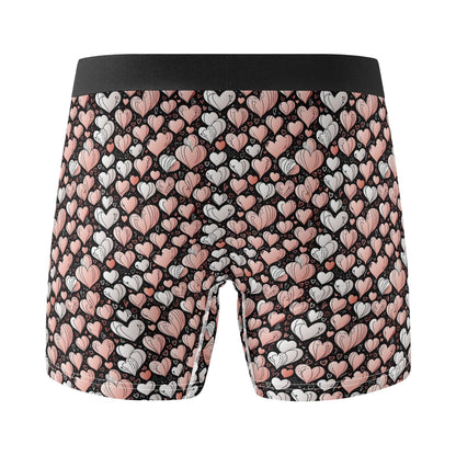 Pink Hearts Men's Classic Stretch Trunks & Underwear - DeRose Seasonal