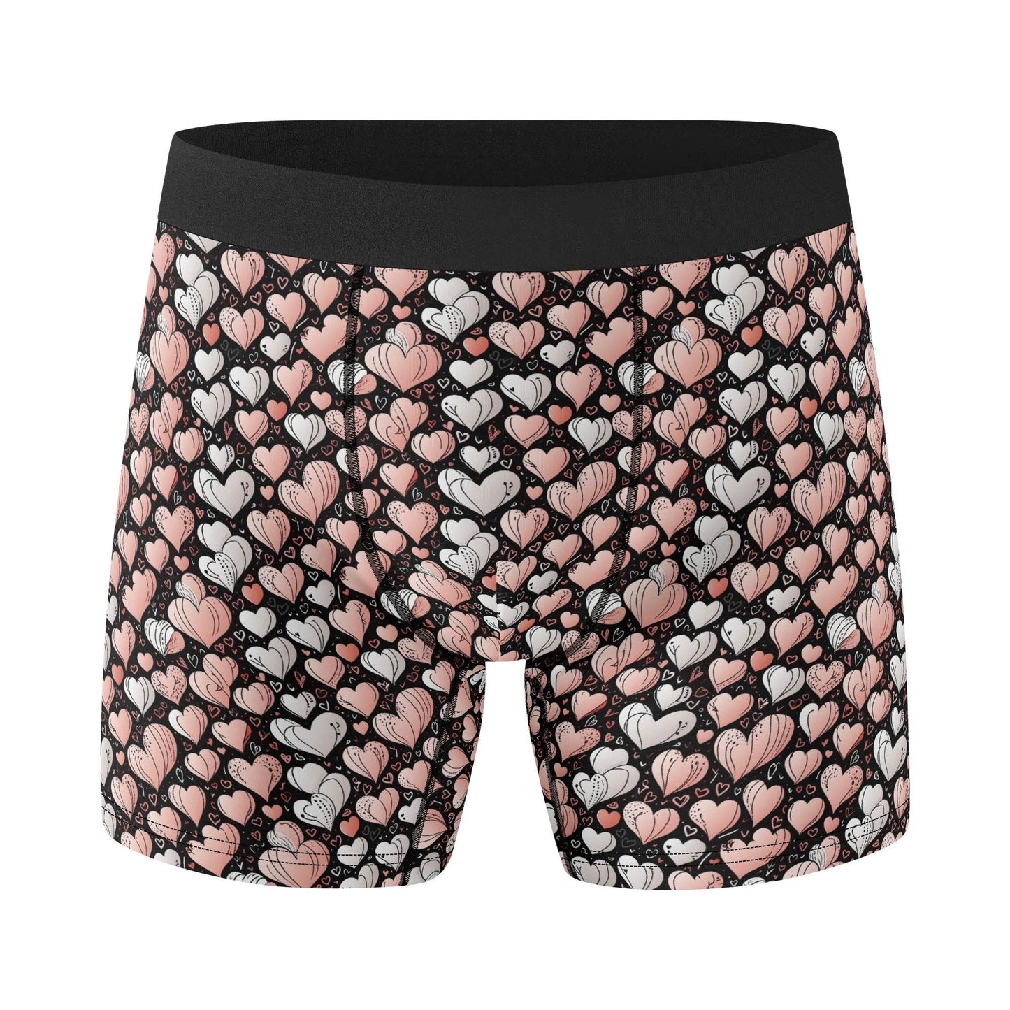 Pink Hearts Men's Classic Stretch Trunks & Underwear - DeRose Seasonal