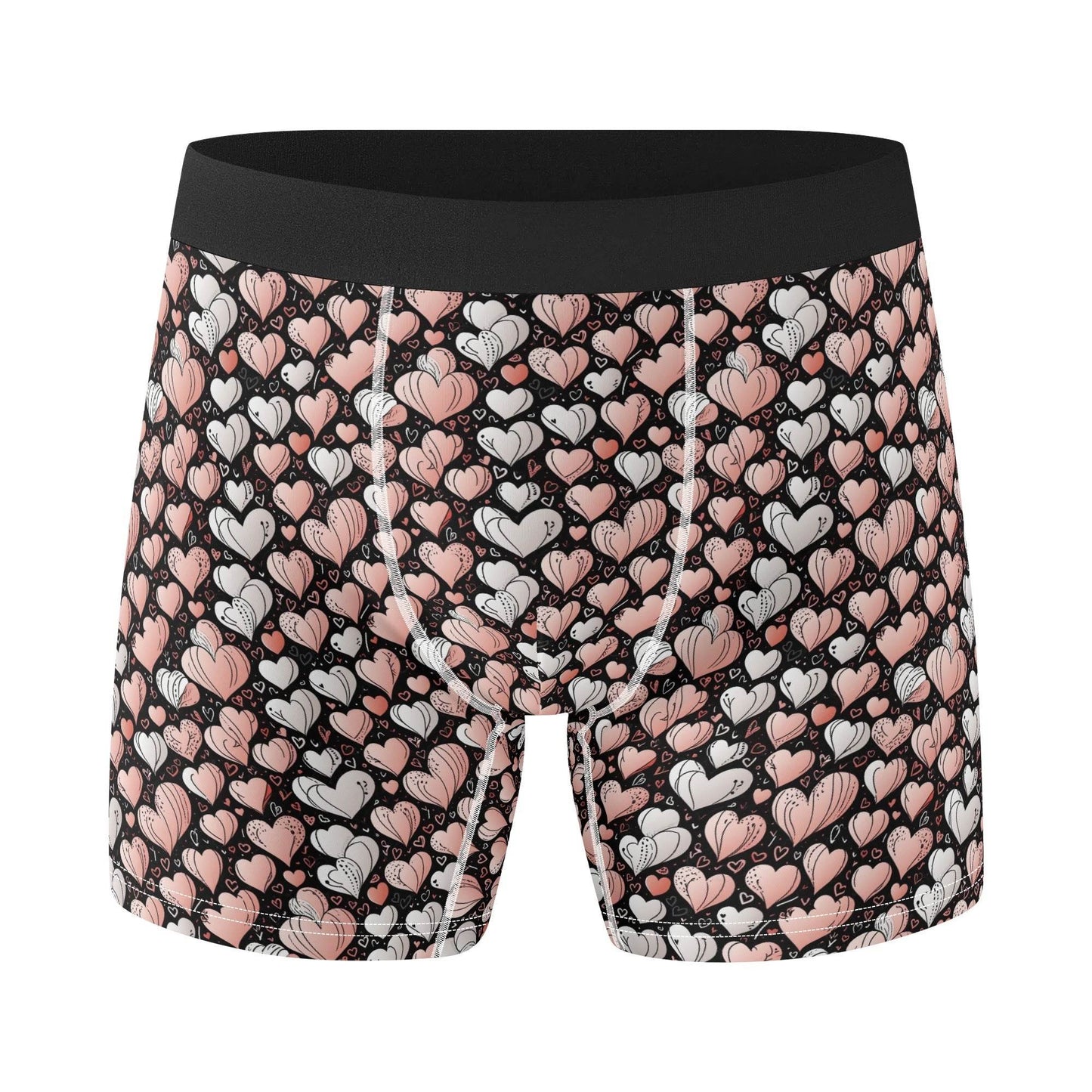 Pink Hearts Men's Classic Stretch Trunks & Underwear - DeRose Seasonal