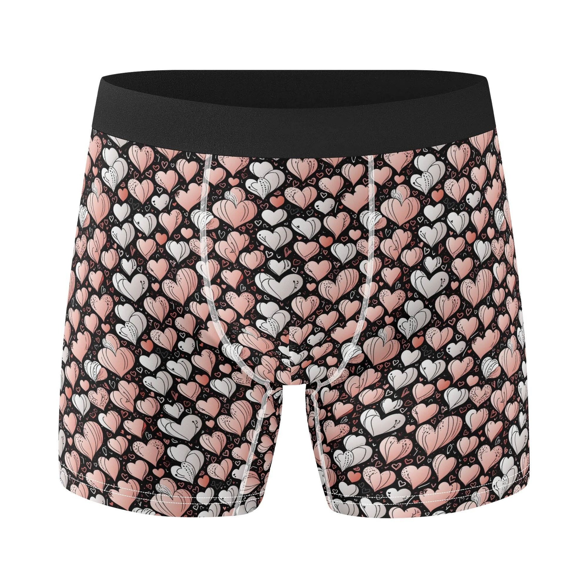 Pink Hearts Men's Classic Stretch Trunks & Underwear - DeRose Seasonal