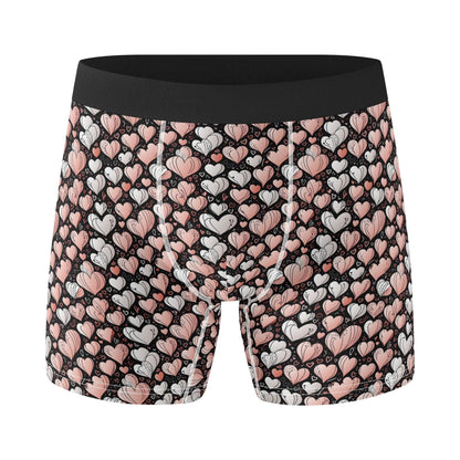 Pink Hearts Men's Classic Stretch Trunks & Underwear - DeRose Seasonal