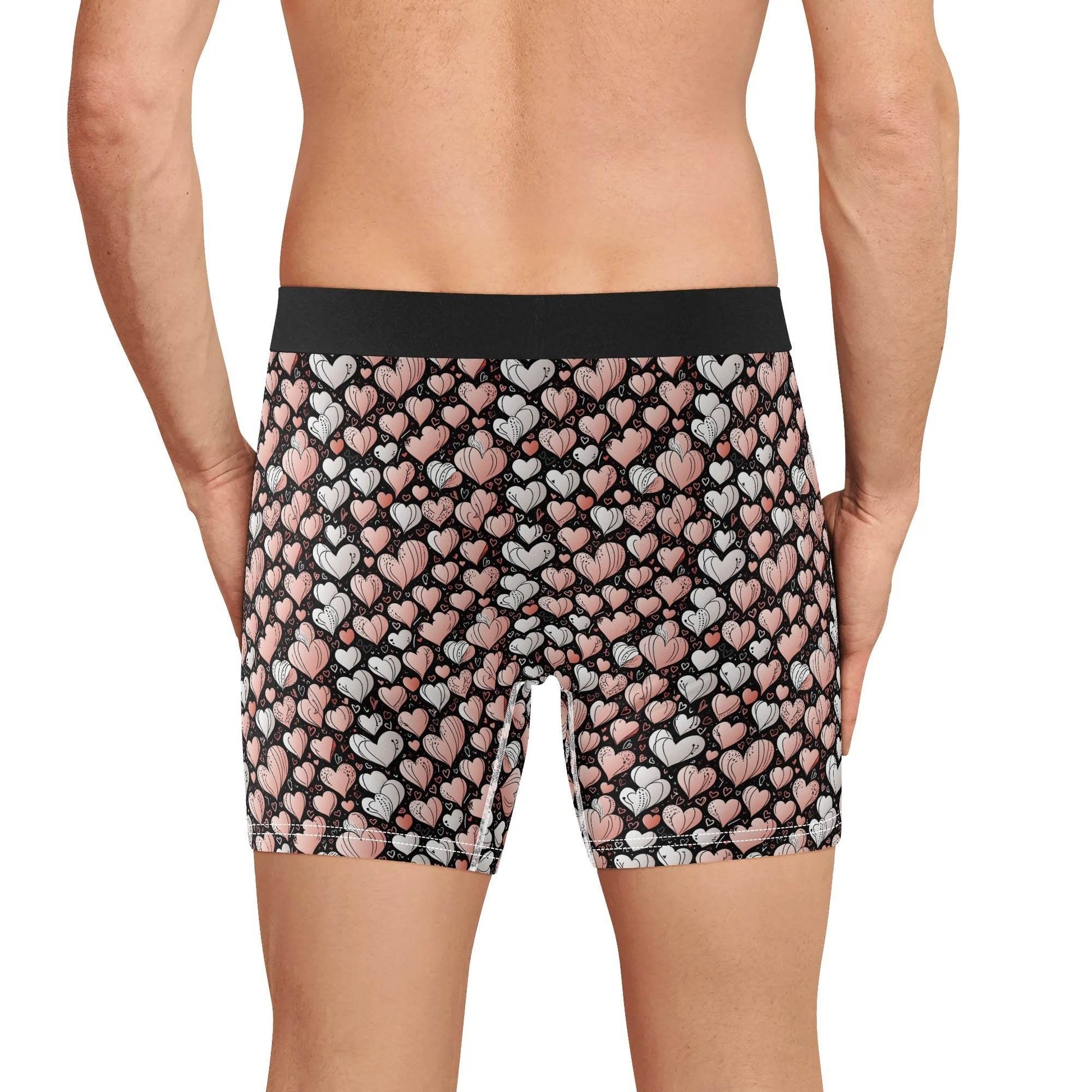 Pink Hearts Men's Classic Stretch Trunks & Underwear - DeRose Seasonal