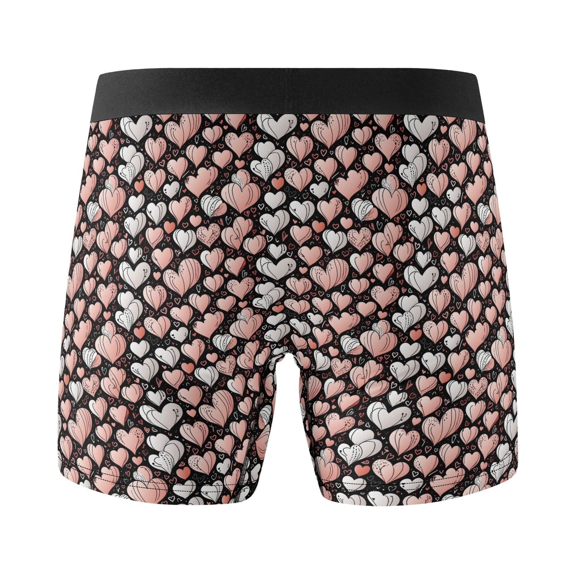 Pink Hearts Men's Classic Stretch Trunks & Underwear - DeRose Seasonal