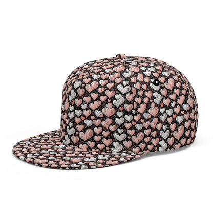 Pink Hearts Unisex Classic Snapbacks - DeRose Seasonal