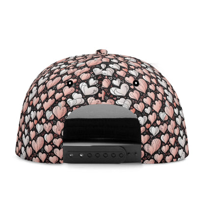 Pink Hearts Unisex Classic Snapbacks - DeRose Seasonal