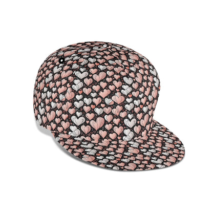 Pink Hearts Unisex Classic Snapbacks - DeRose Seasonal