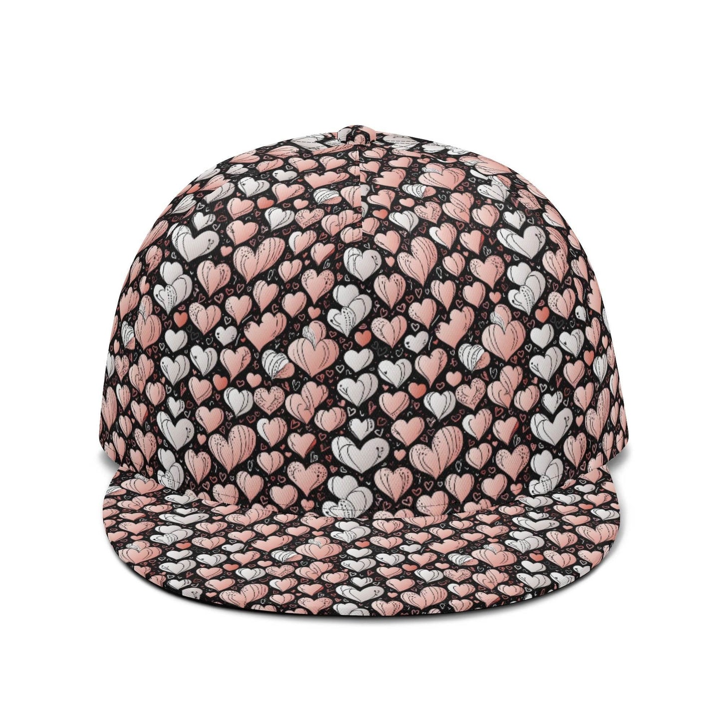 Pink Hearts Unisex Classic Snapbacks - DeRose Seasonal
