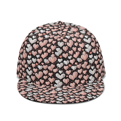 Pink Hearts Unisex Classic Snapbacks - DeRose Seasonal
