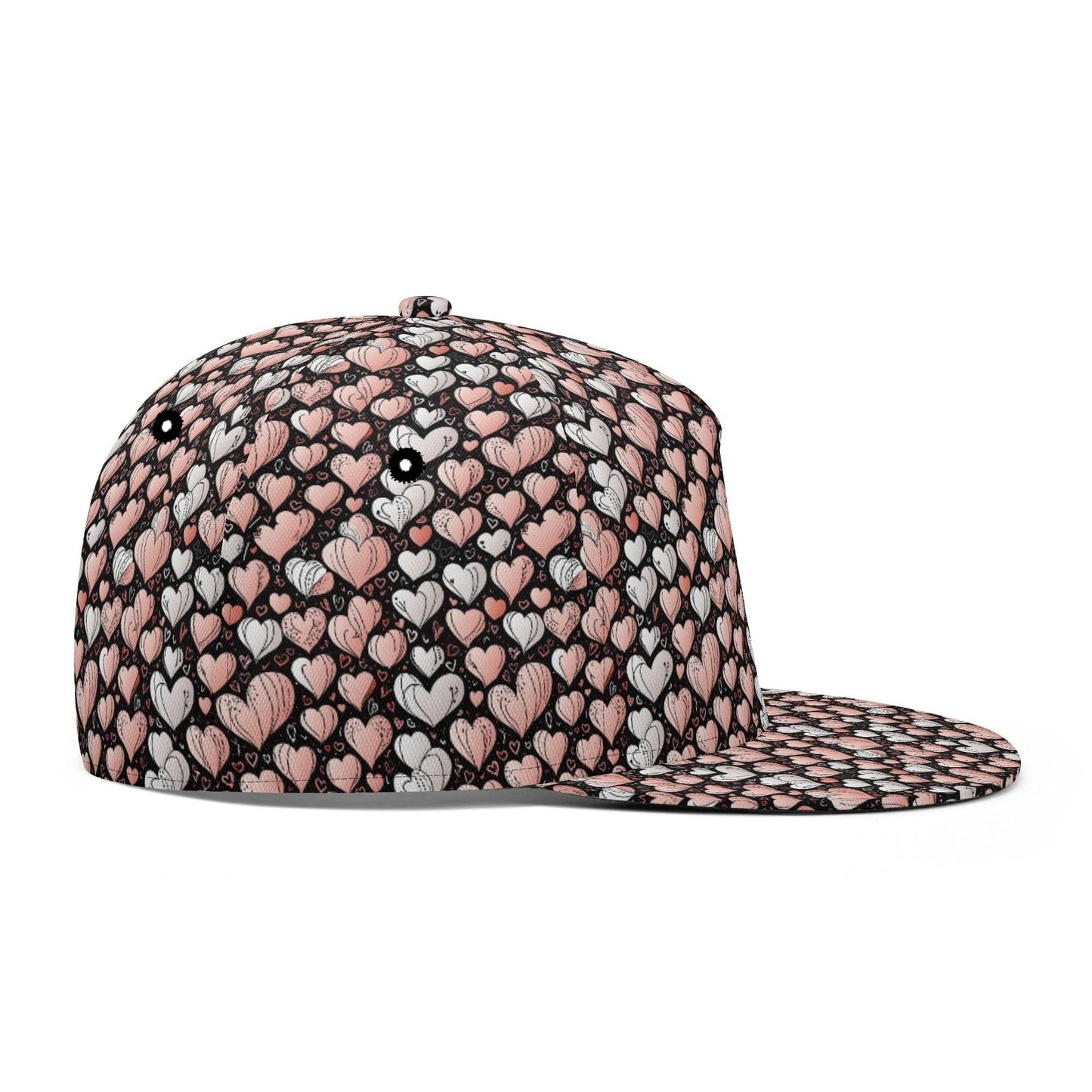 Pink Hearts Unisex Classic Snapbacks - DeRose Seasonal