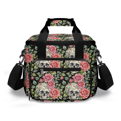 Pink Skulls Insulated Leakproof Cooler Bag Lunch Box - DeRose Seasonal
