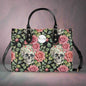Pink Skulls Luxury Women's Leather Handbag - DeRose Seasonal