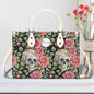 Pink Skulls Luxury Women's Leather Handbag - DeRose Seasonal
