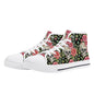 Pink Skulls Men's High Top Canvas Shoes - DeRose Seasonal