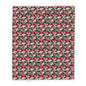 Red and White Poinsettia Arctic Fleece Blanket - 3 sizes - DeRose Seasonal