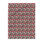 Red and White Poinsettia Arctic Fleece Blanket - 3 sizes - DeRose Seasonal